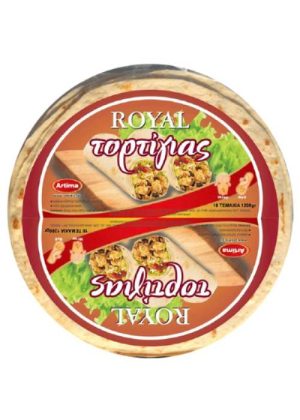 ROYAL Τορτίγιες  σίτου  25cm  (18 τεμ)