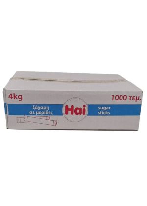 Ζάχαρη λευκή στικ 4gr 1000τεμ