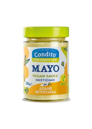 Mayo Vegan Sauce με απαλή μουστάρδα Condito The Green Line 280g