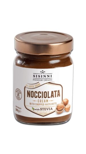 Πραλίνα φουντουκιού Nocciolata Sisinni Premium Creams με Stevia 380gr
