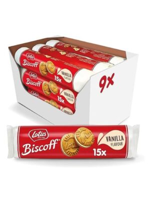 Lotus Biscoff Μπισκότα Γεμιστά Με Βανίλια 150 gr