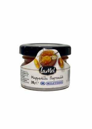 Ατομική Μερίδα Μαρμελάδα Πορτοκάλι LA MEL Γυάλινο Βάζο 30g με 70% Φρούτο