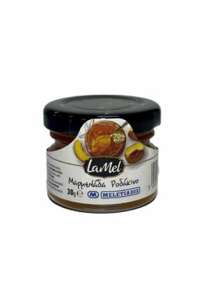 Ατομική Μερίδα Μαρμελάδα Ροδάκινο LA MEL Γυάλινο Βάζο 30g με 70% Φρούτο