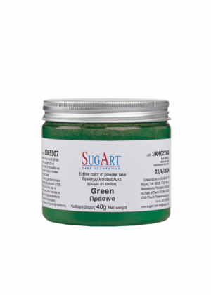 Βρώσιμο λιποδιαλυτό χρώμα σε σκόνη Sugart Πράσινο 40g